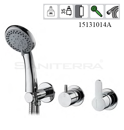 15131014A Concealed 2/3 Way out Bath Mixer with Hand Shower Set EKO