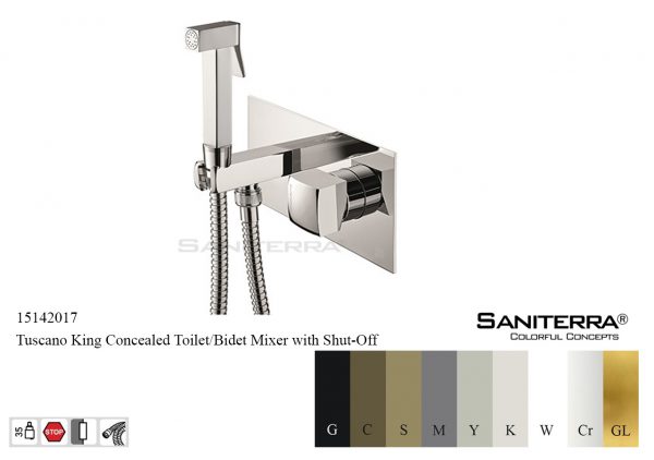15142017 Concealed Bidet Mixer with Shut off KING