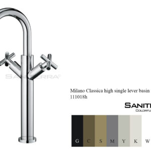 111018h-high single lever basin tap milano classica