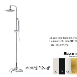 13101619ABS200-Milano-Slim-Bath-Mixer-with-Telescopic-Column-and-200-mm-ABS-Shower-Head