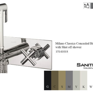 15141018-Concealed Bidet-Toilet with Shut off shower Milano Classica